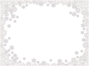 Snowflakes border frame PNG image-7529